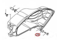 YAMAHA NMAX 125-155 HAVA FİLTRE CİVATA ALT BURC LASTİK ORJİNAL 2015-2024